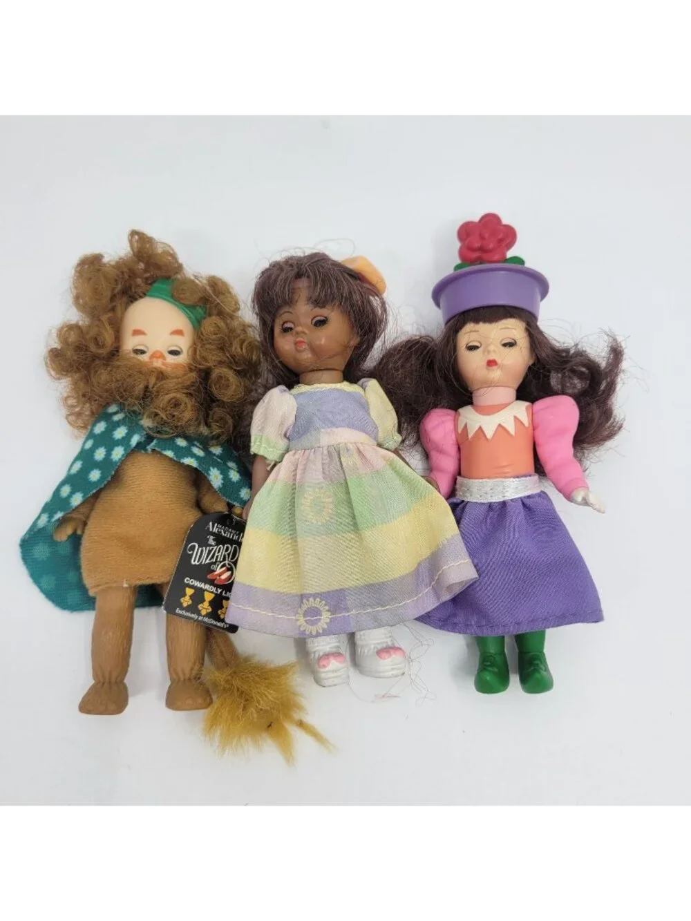 Madame Alexander McDonald's Doll Lot - Cowardly Lion, Flower Munchkin, Jumping R